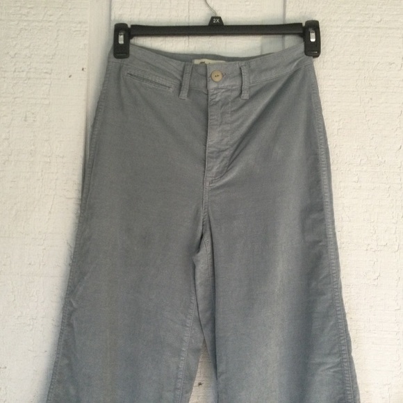Madewell Emmett Wide-Leg Crop Pants in Velveteen Size 26 #TC1 - Picture 4 of 14